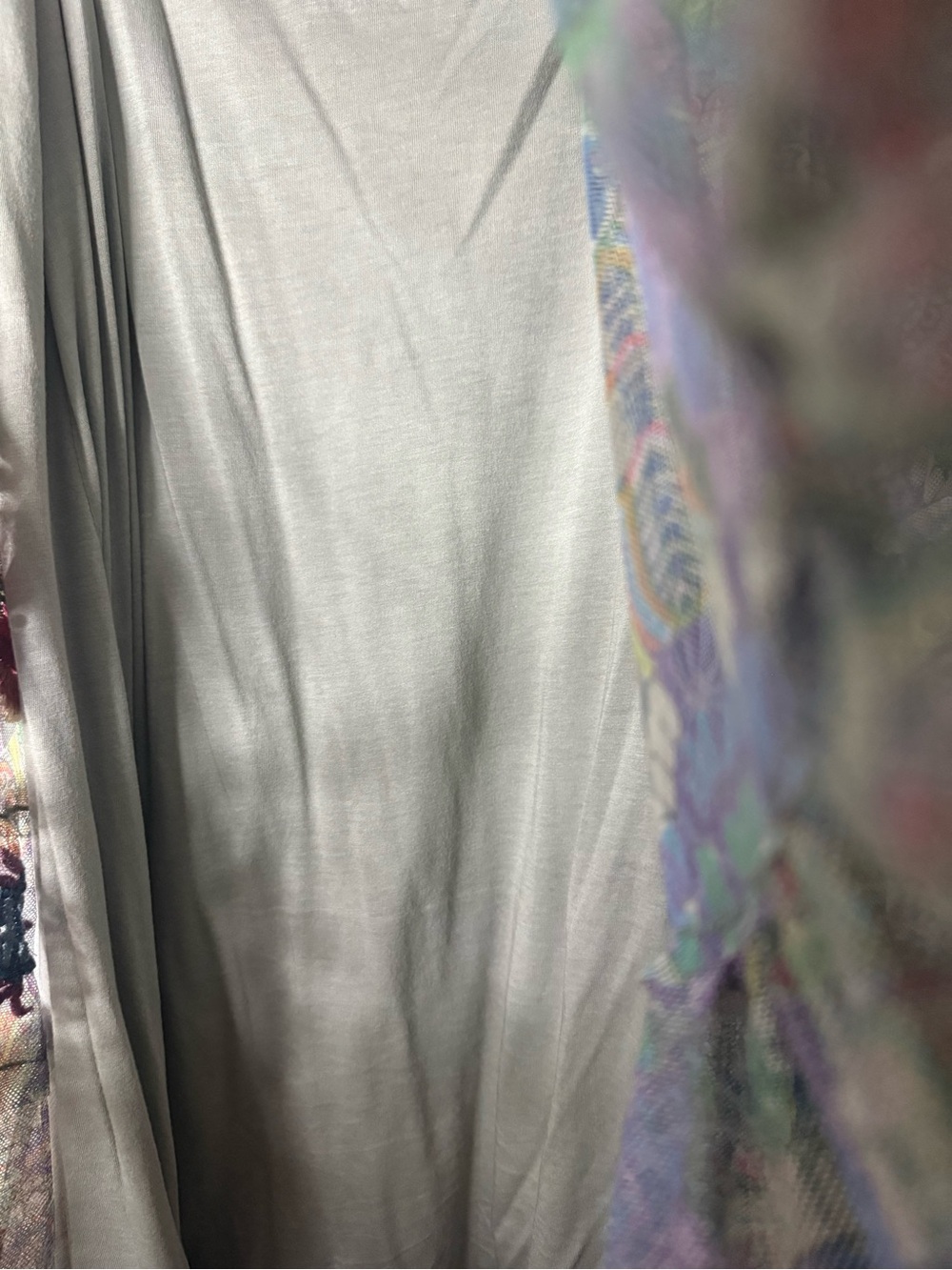 Johnny Was Pastel Floral Embroidered Boho Minidress in Lavender, Mint, Pink - Picture 6 of 6